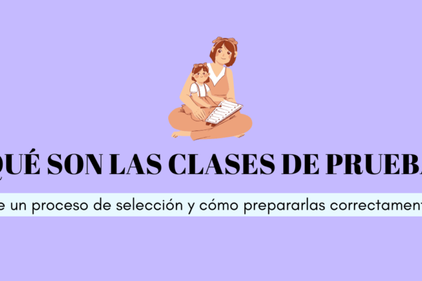 cómo preparar una clase de prueba si sois educadores infantiles