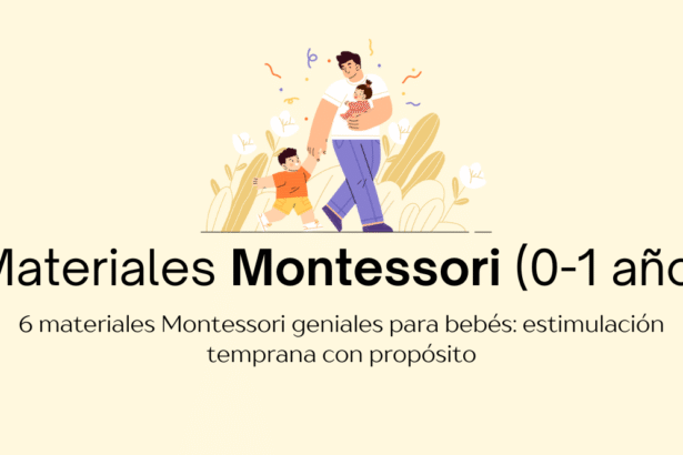 Materiales montessori para bebés 0 a 1 año