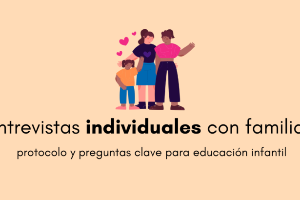 preguntas clave para entrevistas individuales con familias de educación infantil