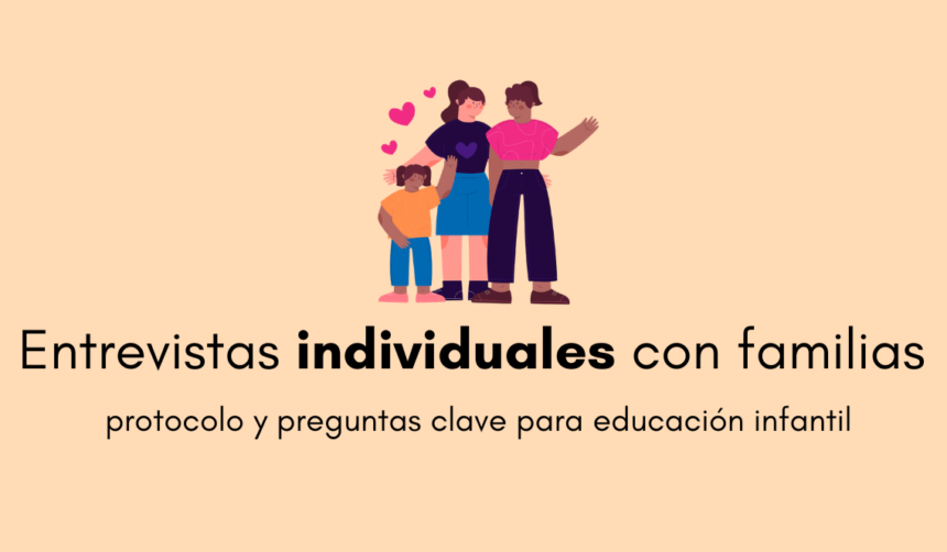 preguntas clave para entrevistas individuales con familias de educación infantil