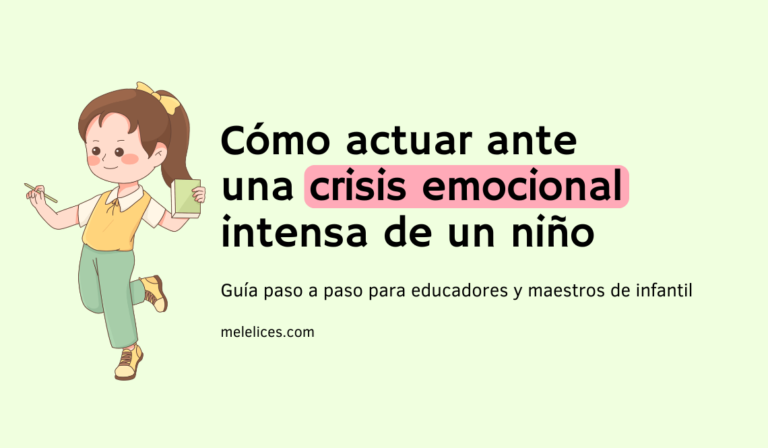 Cómo actuar ante una crisis emocional intensa de un niño