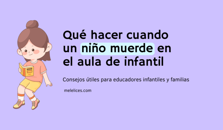 Qué hacer cuando un niño muerde en el aula de infantil